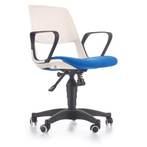 Detská pracovná stolička JUMBO Halmar biela / modrá