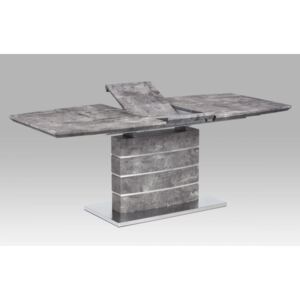 Dining table 160/200x90x76cm, MDF with stone paper 78054; base brushed stainless steel HT-302 BET Autronic