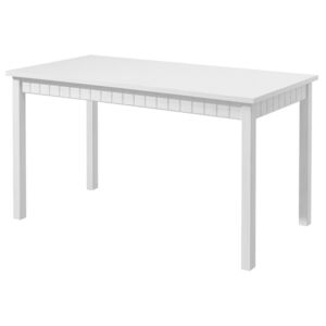 Jedálenský stôl Atik JS 135x90 cm, biely