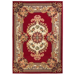 Orientálny koberec 160x230 cm, červený/béžový