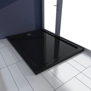 Obdĺžniková sprchová vanička z ABS, čierna 80 x 110 cm