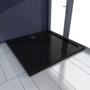 Štvorcová sprchová vanička, čierna 90x90 cm