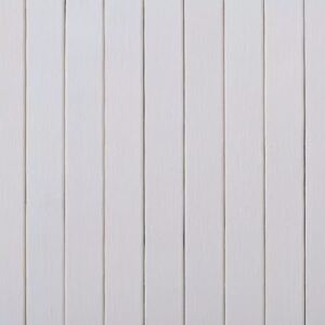 Paraván z bambusu, biely, 250x195 cm