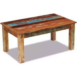 Konferenčný stolík z recyklovaného dreva, 100x60x45 cm