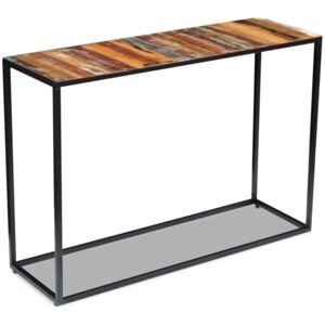 Prístavný stolík z recyklovaného dreva, 110x35x76 cm