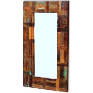 Zrkadlo z recyklovaného dreva , 80 x 50 cm