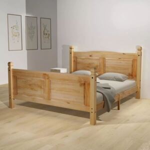 Rám postele z borovice, mexické prevedenie Corona, 140x200 cm
