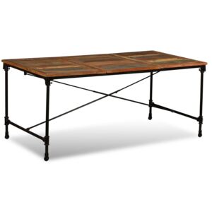 Jedálenský stôl, masívne recyklované drevo, 180 cm