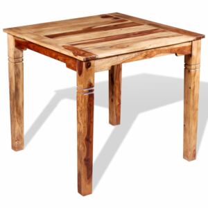 Jedálenský stôl z masívneho sheeshamového dreva, 82x80x76 cm