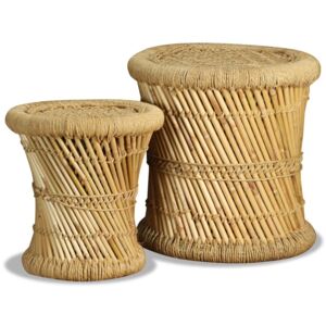 Súprava stoličiek, 2 kusy, bambusová juta