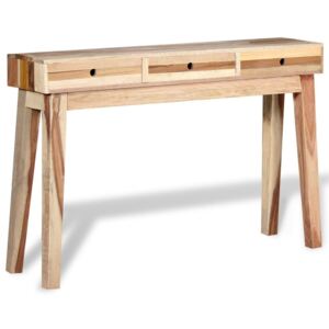 Konzolový stolík z masívneho regenerovaného dreva