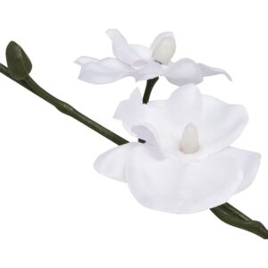 Umelá rastlina, orchidea s kvetináčom 30 cm, biela