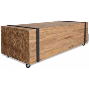 Konferenčný stolík, teakové drevo, 110x45x35 cm