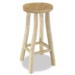Barová stolička z teakového dreva, hnedá