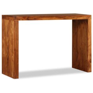 Konzolový stolík, masívne drevo zo zakončením zo sheeshamového dreva, 110x40x76 cm