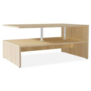 Konferenčný stolík, drevotrieska, 90x59x42 cm, dubová farba