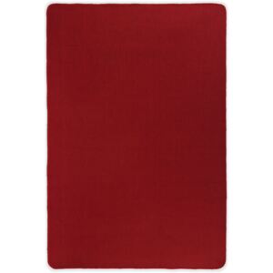 Jutový koberček s latexovým podkladom, 80x160 cm, červený