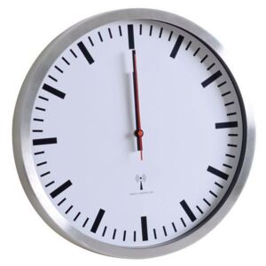 Nástenné hodiny, alu/biela, 35, 5 cm, DCF