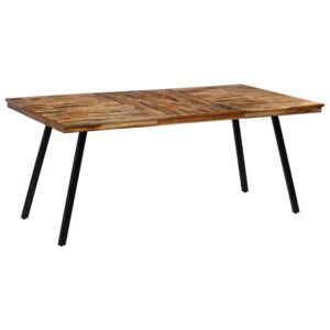 Jedálenský stôl z recyklovaného dreva a ocele, 180x90x76 cm