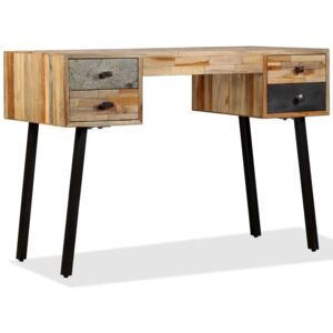 Písací stôl z masívneho recyklovaného dreva, 110x50x76 cm