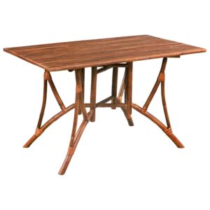 Jedálenský stôl, bambusový, 115x70x75 cm, hnedý, obdĺžnikový