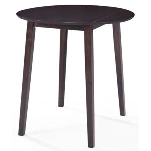 Barový stôl, masívne drevo, 90x91cm, tmavohnedý