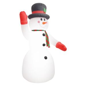 Nafukovací vianočný snehuliak s LED, IP44, 300 cm