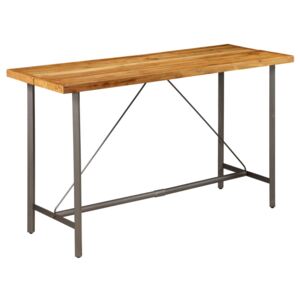 Barový stôl, masívne recyklované teakové drevo, 180x70x107 cm