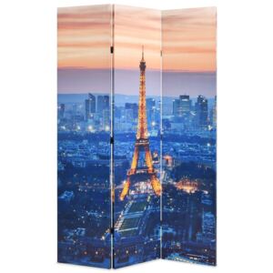 Skladací paraván, 120x170 cm, potlač nočného Paríža