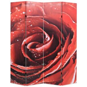 Skladací paraván 160x180cm červená ruža