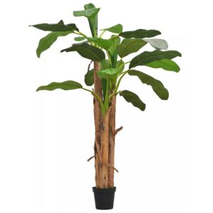 Umelá rastlina, banánovník s kvetináčom, 250 cm, zelená