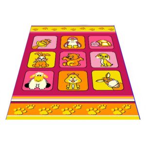 MAXMAX Detský koberec klubík - ružový