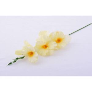 Umelé kvety gladiola žltá