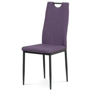 Jedálenská stolička LEILA fialová/antracit