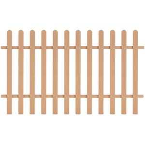 Drevoplastový latkový plot, 200 x 120 cm, hnedý