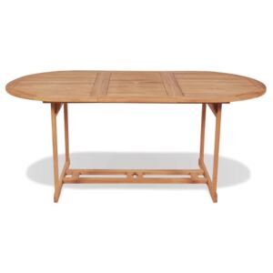 Vonkajší jedálenský stôl z teakového dreva, 180x90x75 cm