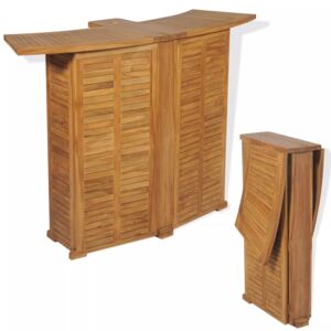 Vonkajší barový stôl, teakové drevo, 155x53x105 cm