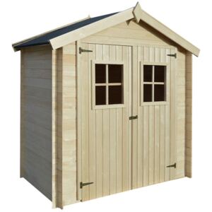 Záhradný drevený domček/dreváreň/kôlňa, 2x1 m, 19 mm