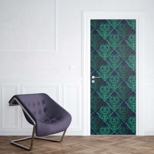 GLIX Fototapeta na dvere - Floral Pattern Green