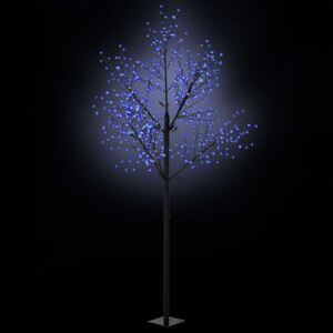 Vianočný stromček s LED kvetmi IP44 300cm modré svetlo