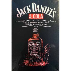 Ceduľa Jack Daniels & Cola 30cm x 20cm Plechová tabuľa