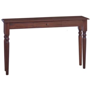 Konzolový stolík klasický hnedý 120 cm mahagónový masív