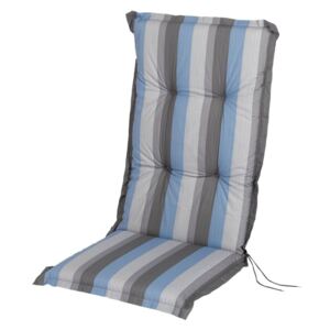 FLORABEST® Polstrovaný podsedák na kreslo / stoličku, 120 x 50 cm (pruhy / modrá), viacfarebná / modrá (100319927)