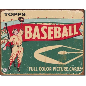 Plechová ceduľa TOPPS - 1954 baseball, (41 x 32 cm)