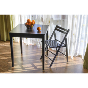 Jedálenský stôl KLOPKLIP 70 cm - čierna