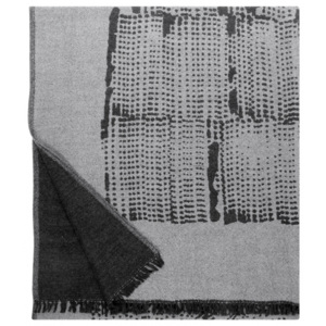 Vlnená deka Mesi 140x180, bielo-čierna Lapuan Kankurit