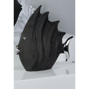 Dizajnová figúrka FISH 26 cm - čierna