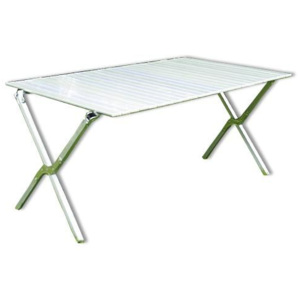 OEM D30973 Záhradný hliníkový skladací stôl 140 x 72 cm
