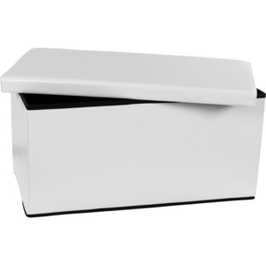 OEM M06130 Skladacia lavica s úložným priestorom – biela