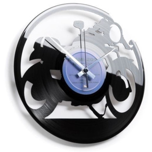 Designové nástěnné hodiny Discoclock 053 Superbike 30cm